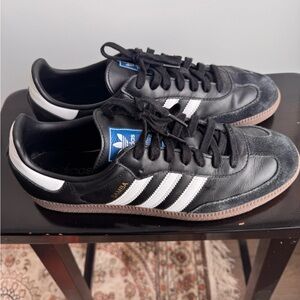 Adidas Samba Black Leather Sneakers
